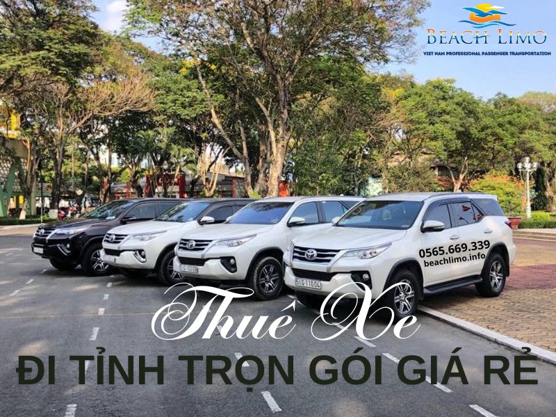 Thuê xe đi tỉnh trọn gói giá rẻ - Xe 4, 7, 16 chỗ đi liên tỉnh